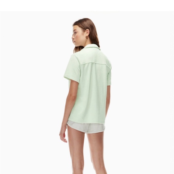 Aritzia TNA Newcastle Terry Cloth Button Up - Picture 6 of 6